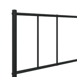 VidaXL - Staal Bed Frame Met Hoofd- En Voeteneinde - Zwart - Metaal - 90x200 Cm -Bedden Bij Leen Bakker 2842f937cf7f428fa2efcd40cce955ae