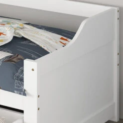 Merkloos HOME DELUXE COSMOS Kinderbed Met Lades - 90 X 200 Cm Wit -Bedden Bij Leen Bakker 285fdfef4e4444bb9f9db314e5b8aea2