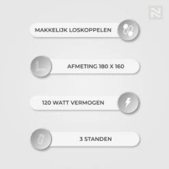 Nuvoo Elektrische Bovendeken - 180x160 Cm XL - Licht Grijs 15 Nuvoo Elektrische Bovendeken - 180x160 Cm XL - Licht Grijs -Bedden Bij Leen Bakker 2897afcaf58a4859a07e5b132ce3ebf7