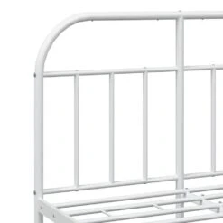 VidaXL - Bed Frame Met Hoofd- En Voeteneinde - Wit - Metaal - 120x200 Cm 20 VidaXL - Bed Frame Met Hoofd- En Voeteneinde - Wit - Metaal - 120x200 Cm -Bedden Bij Leen Bakker 293c3b92cf624fbba65fe6525709da1b