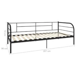VidaXL - Bedbank - Zwart - Metaal - 90 X 200 Cm 17 VidaXL - Bedbank - Zwart - Metaal - 90 X 200 Cm -Bedden Bij Leen Bakker 29fee712c24a4f549737729565aa63c8