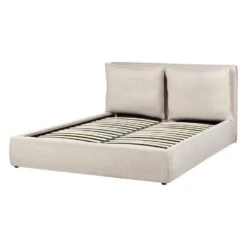 BAJONNA - Bed Met Opbergruimte - Lichtbeige - 160 X 200 Cm - Polyester 18 BAJONNA - Bed Met Opbergruimte - Lichtbeige - 160 X 200 Cm - Polyester -Bedden Bij Leen Bakker 2c429db397c84efcb93f1595196792e9