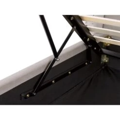 LUBBON - Bed Met Opbergruimte - Lichtgrijs - 140 X 200 Cm - Fluweel -Bedden Bij Leen Bakker 2da107d72aff43d5ba3da121ed0ec2ec