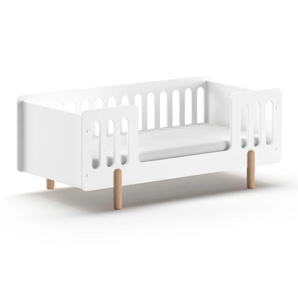 Vipack Peuterbed Smile 70x140cm - Wit/dennenhout 5 Vipack Peuterbed Smile 70x140cm - Wit/dennenhout - Afbeelding 3
