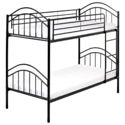 CHARTRES - Stapelbed - Zwart- 90 X 200 Cm - Metaal -Bedden Bij Leen Bakker 2fa7c267e8864435a6a15e98733586d0