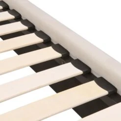 BRIN - Tweepersoonsbed - Beige - 140 X 200 Cm - Fluweel -Bedden Bij Leen Bakker 3015386be1ca417888a4f55f2064a4b7