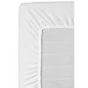 Hoeslaken Molton Stretch - Wit - 90x200 Cm -Bedden Bij Leen Bakker 33102144