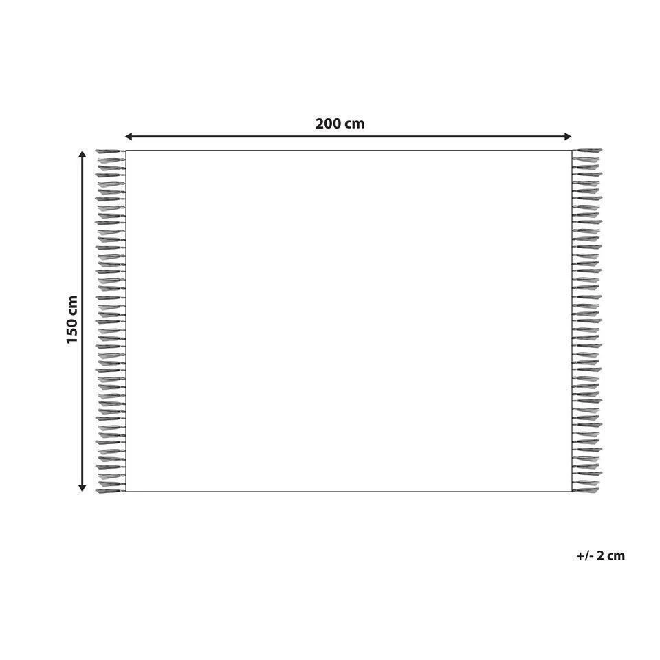 BERE - Bedsprei - Taupe - 150 X 200 Cm - Katoen 5 BERE - Bedsprei - Taupe - 150 X 200 Cm - Katoen - Afbeelding 3