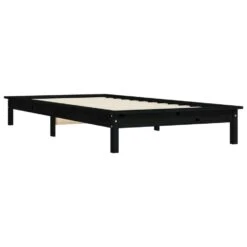 VidaXL - Bed Frame Met Lattenbodem - Zwart - Massief Grenenhout - 90x200 Cm 12 VidaXL - Bed Frame Met Lattenbodem - Zwart - Massief Grenenhout - 90x200 Cm -Bedden Bij Leen Bakker 35dbc8e85e064e038d42d60d957b09ca