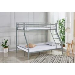 Stapelbed Trixie 90x200 & 140x200 - Metaal - Mat Grijs 12 Stapelbed Trixie 90x200 & 140x200 - Metaal - Mat Grijs -Bedden Bij Leen Bakker 3704ec20f0fc4147b7e7cbddd30e3679