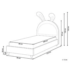 LALLIAS - Eenpersoonsbed - Roze - 90 X 200 Cm - Fluweel 15 LALLIAS - Eenpersoonsbed - Roze - 90 X 200 Cm - Fluweel -Bedden Bij Leen Bakker 3be7cbc617944ed3990e728894a36730