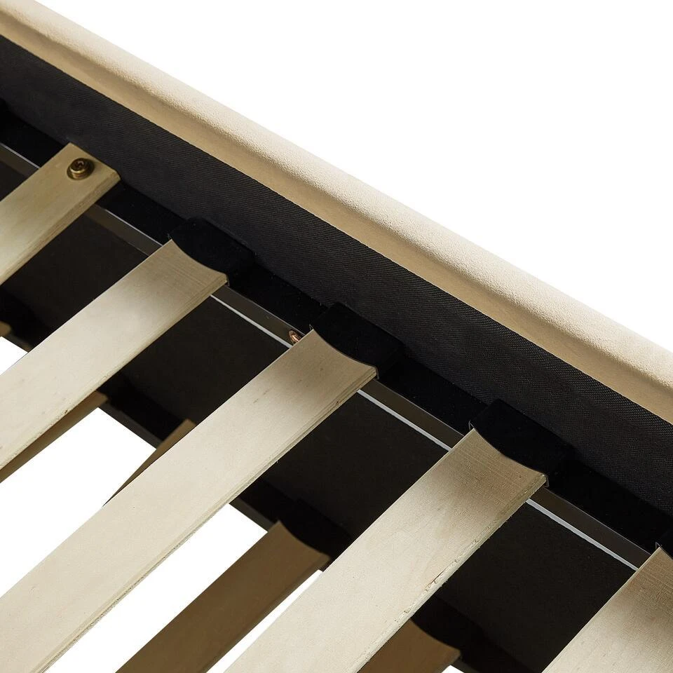 TROYES - Slaapbank - Beige - Fluweel 13 TROYES - Slaapbank - Beige - Fluweel - Afbeelding 11