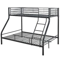 Stapelbed Trixie 90x200 & 140x200 - Metaal - Mat Zwart -Bedden Bij Leen Bakker 3d1d0cec801d49adbfb7a7a26b6ebce8