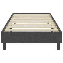 VidaXL - Eenpersoonsbed Frame - Grijs - Stof - 100x200 Cm 11 VidaXL - Eenpersoonsbed Frame - Grijs - Stof - 100x200 Cm -Bedden Bij Leen Bakker 3f120e0919e844f586f7d3129df1d8a2