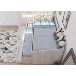 Bed Bo12 Met Onderschuifbed En Lades- Wit -Bedden Bij Leen Bakker 40f9324e8484447e82d210c3408b0a3d