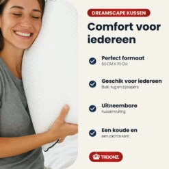 Troonz Hoofdkussen Dreamscape Plus - Ergonomisch - 60 X 70 12 Troonz Hoofdkussen Dreamscape Plus - Ergonomisch - 60 X 70 -Bedden Bij Leen Bakker 41a5060673744aa994f9cd492e16dc04