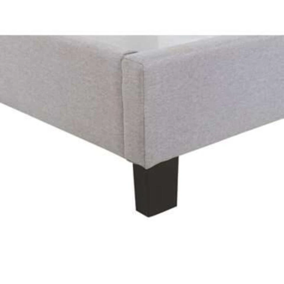 POITIERS - Tweepersoonsbed - Lichtgrijs - 140 X 200 Cm - Polyester 11 POITIERS - Tweepersoonsbed - Lichtgrijs - 140 X 200 Cm - Polyester - Afbeelding 9