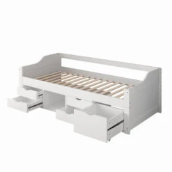 Merkloos HOME DELUXE COSMOS Kinderbed Met Lades - 90 X 200 Cm Wit -Bedden Bij Leen Bakker 431e703ff5b14b0cab3a1fb4e9c9641d