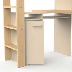 Hoogslaper Camillia - 90x200cm - Met Bureau En Opbergruimte - Beige/terracotta -Bedden Bij Leen Bakker 4346b771ab904cb4b52d0feb799f219b