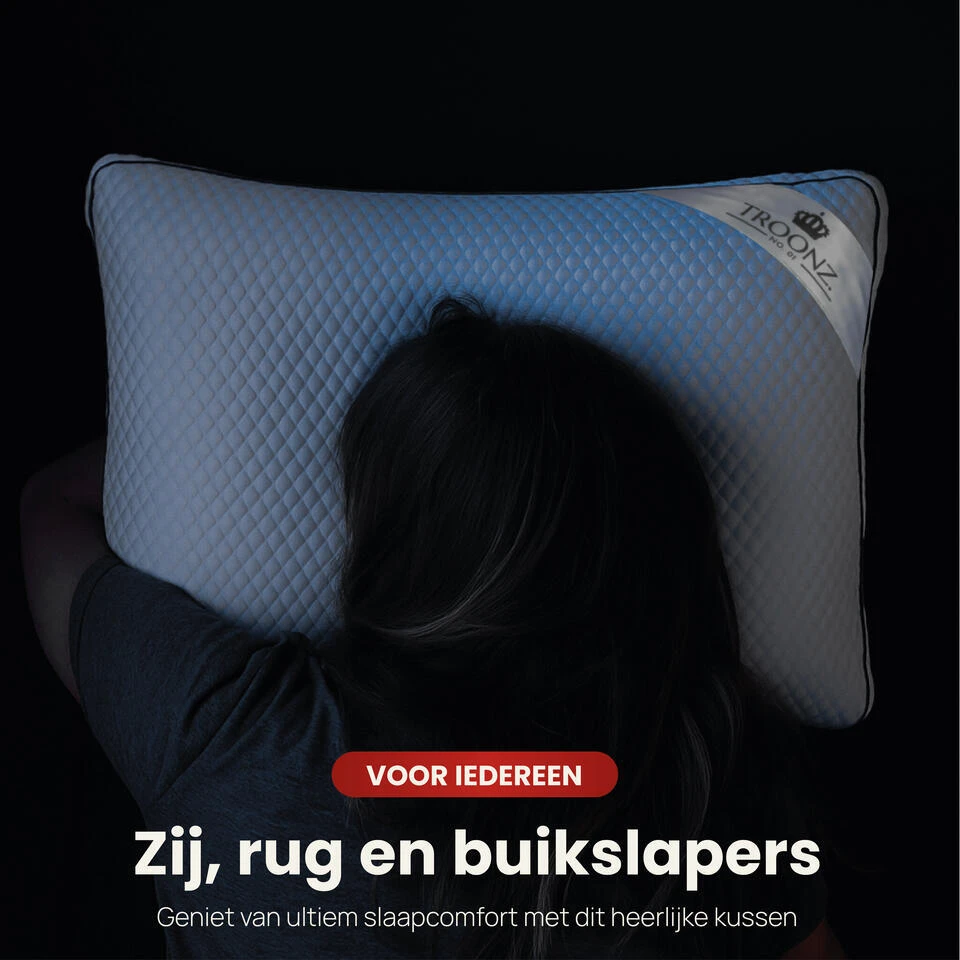 Troonz Hoofdkussen Dreamscape Plus - Ergonomisch - 60 X 70 4 Troonz Hoofdkussen Dreamscape Plus - Ergonomisch - 60 X 70 - Afbeelding 2