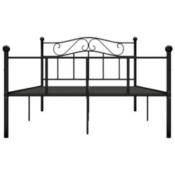 VidaXL - Tweepersoonsbed Met Hoofdeinde - Zwart - Metaal - 160x200 Cm 9 VidaXL - Tweepersoonsbed Met Hoofdeinde - Zwart - Metaal - 160x200 Cm -Bedden Bij Leen Bakker 46c90e0374f247608c311ef48d3797db