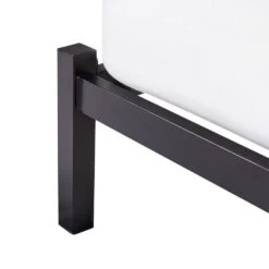 CLAMART - Tweepersoonsbed - Zwart/Grijs - 140 X 200 Cm - Metaal -Bedden Bij Leen Bakker 47b7eeb9f0ec422d815241c2fc78f6bb