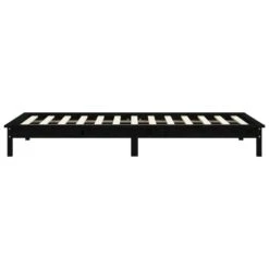 VidaXL - Bed Frame Met Lattenbodem - Zwart - Massief Grenenhout - 90x200 Cm 14 VidaXL - Bed Frame Met Lattenbodem - Zwart - Massief Grenenhout - 90x200 Cm -Bedden Bij Leen Bakker 48b02e1e51b141faafad4ab81c6fe4b6
