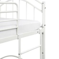 CHARTRES - Stapelbed - Wit - 90 X 200 Cm - Metaal -Bedden Bij Leen Bakker 4aa6ed31400340a58f2a83589a4a2341