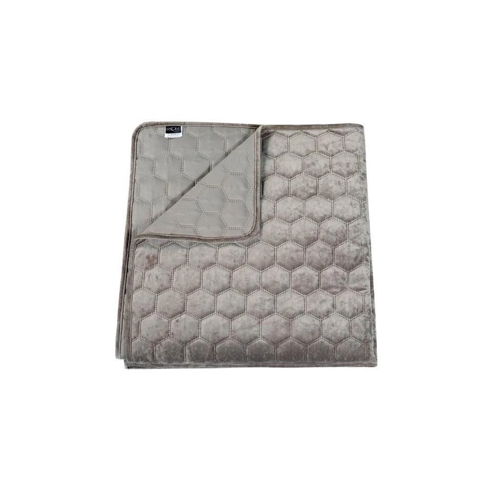 Unique Living - Bedsprei Peggy 170x220cm Light Grey 5 Unique Living - Bedsprei Peggy 170x220cm Light Grey - Afbeelding 3