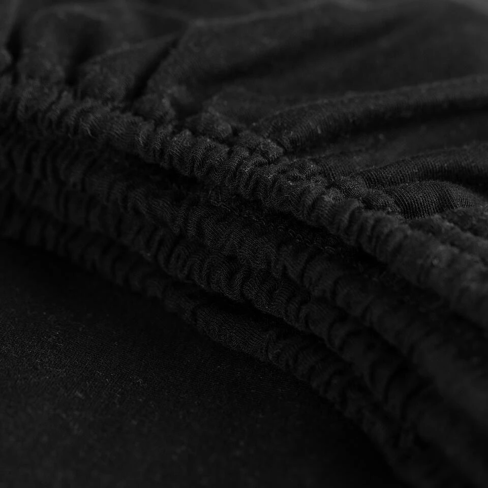 Cinderella - Hoeslaken - Tot 25 Cm Matrashoogte - Jersey - 90x200 Cm - Zwart 4 Cinderella - Hoeslaken - Tot 25 Cm Matrashoogte - Jersey - 90x200 Cm - Zwart - Afbeelding 2
