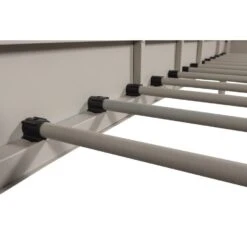 WOOOD Mata 1-Persoonsbed - Metaal - Zand - 90x208x95 -Bedden Bij Leen Bakker 55de7cd6c5cf4f698089dd2b1441f501