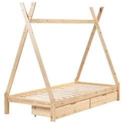 DEVAY - Kinderbed - Lichtbruin - 90 X 200 Cm - Dennenhout -Bedden Bij Leen Bakker 57bf60d4c64d46d9974990a33553ce1f