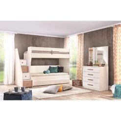 Merkloos Tivoli Stapelbed Kinderbed Met Opbergruimte Kinderkamer 190 X 90 Cm -Bedden Bij Leen Bakker 582441ea42894ef0b309371918f6f759