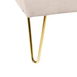 AMBILLOU - Bed - Lichtbeige - 180 X 200 Cm - Polyester -Bedden Bij Leen Bakker 58c39cd488234be7ae3c9374fc78c6e1