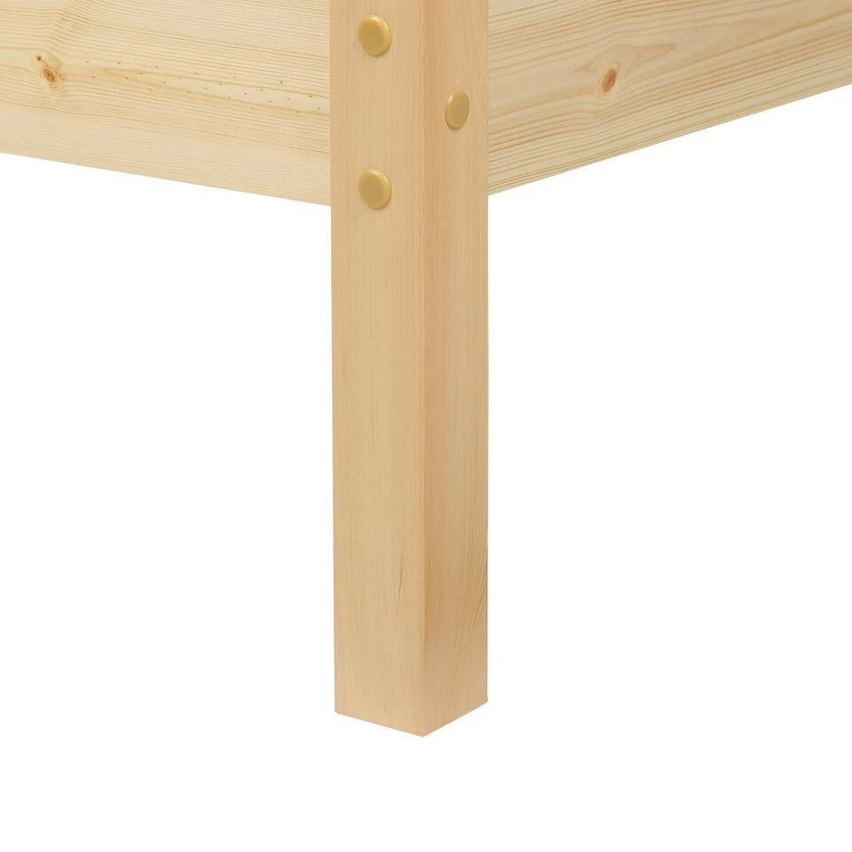 VANNES - Bed - Lichthout - 90 X 200 Cm - Dennenhout 13 VANNES - Bed - Lichthout - 90 X 200 Cm - Dennenhout - Afbeelding 11