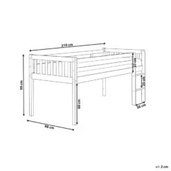 PEIPIN - Kinderbed - Wit - 90 X 200 Cm - Hout -Bedden Bij Leen Bakker 5d156a32fd1e440da0642c888838efab