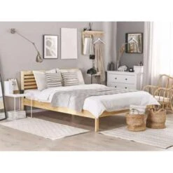 CARNAC - Tweepersoonsbed - Licht Hout - 180 X 200 Cm - Rubberhout 21 CARNAC - Tweepersoonsbed - Licht Hout - 180 X 200 Cm - Rubberhout -Bedden Bij Leen Bakker 5e49196a74f9483d917ca1bdff9e120f