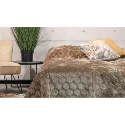 Unique Living - Bedsprei - 240x280 Cm - Taupe -Bedden Bij Leen Bakker 5e7ee668eeb8444198b46435c888328b