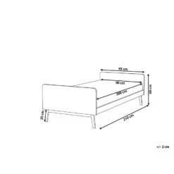 BONNAC - Eenpersoonsbed - Lichtblauw - 90 X 200 Cm - Dennenhout -Bedden Bij Leen Bakker 5fc10f8bf7284e9f913e6f1da57f6a02 1