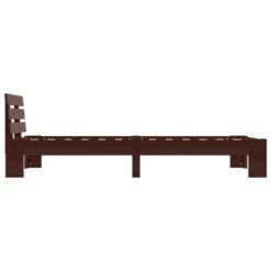 VidaXL - Bed Frame - Donkerbruin - Grenenhout - 90x200 Cm -Bedden Bij Leen Bakker 606e9628907c4ceea0a900e6f6b57b94