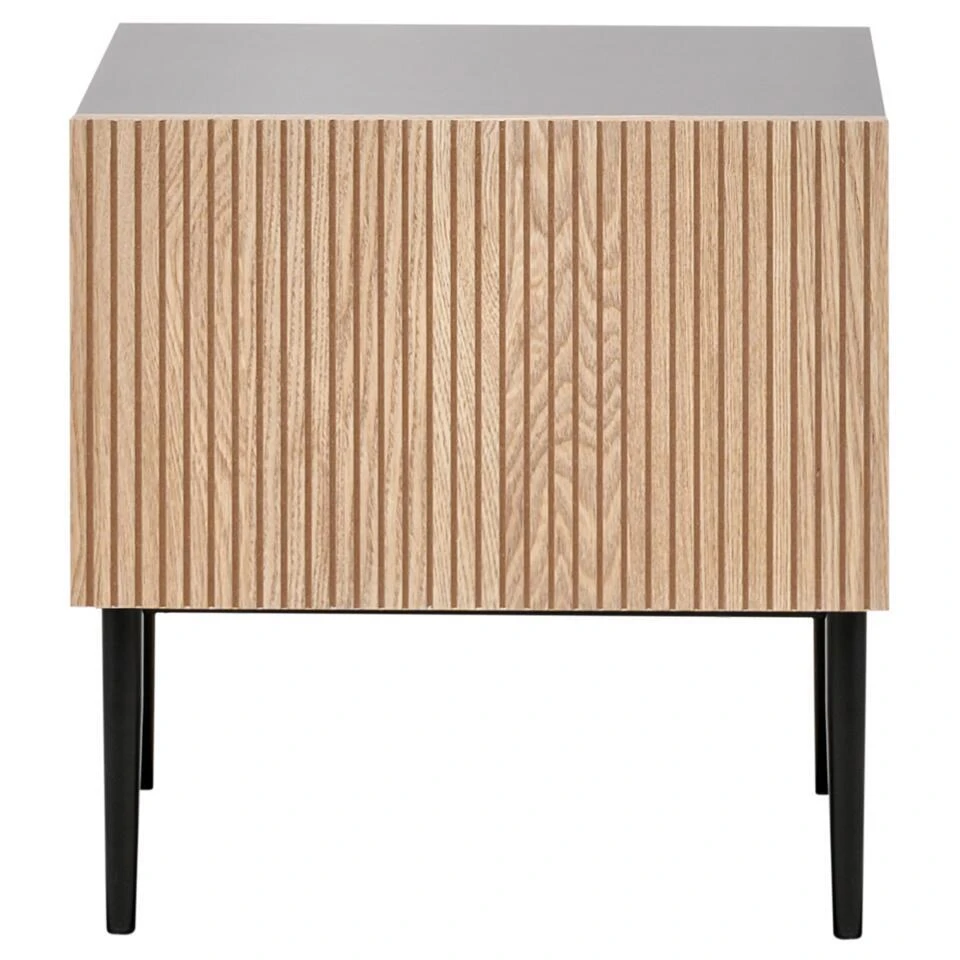 BLYTHE - Nachtkastje - Zwart/Bruin - MDF 8 BLYTHE - Nachtkastje - Zwart/Bruin - MDF - Afbeelding 6