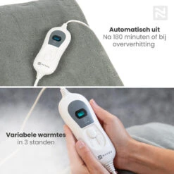 Nuvoo Elektrische Bovendeken - 180x160 Cm XL - Licht Grijs 19 Nuvoo Elektrische Bovendeken - 180x160 Cm XL - Licht Grijs -Bedden Bij Leen Bakker 6699a80e8a464e5bbac5c49f4ef4631a 1