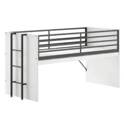 Halfhoogslaper Sammie 90x200cm - Met Bureau En Boekenrekjes - Wit -Bedden Bij Leen Bakker 66fa509729db40b38078e5a98c087923 2