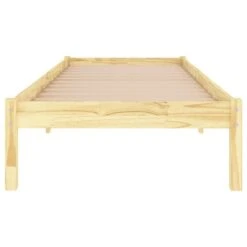 VidaXL - Bed Frame Met Lattenbodem - Naturel - Massief Grenenhout - 90x190 Cm 11 VidaXL - Bed Frame Met Lattenbodem - Naturel - Massief Grenenhout - 90x190 Cm -Bedden Bij Leen Bakker 68a5f1b3bc9c4296a73fc62e8f7058a5