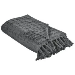 BERE - Bedsprei - Grijs - 150 X 200 Cm - Katoen -Bedden Bij Leen Bakker 68c7628c1fdb4f6d8dba72641ae908f3