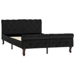 VidaXL - Bed Frame - Zwart - Fluweel - 120x200 Cm -Bedden Bij Leen Bakker 69a7b07d731f4ac68ad3a1d02269455d