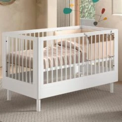Babybed Forrest 70 X 140cm - Verstelbaar - Wit Beukenhout -Bedden Bij Leen Bakker 6b7405e5101a4b619a7fd6a82cf5f877