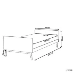 BONNAC - Eenpersoonsbed - Lichtblauw - 90 X 200 Cm - Dennenhout -Bedden Bij Leen Bakker 6d3278c086df4d6cb1d33e050b2b955c 1