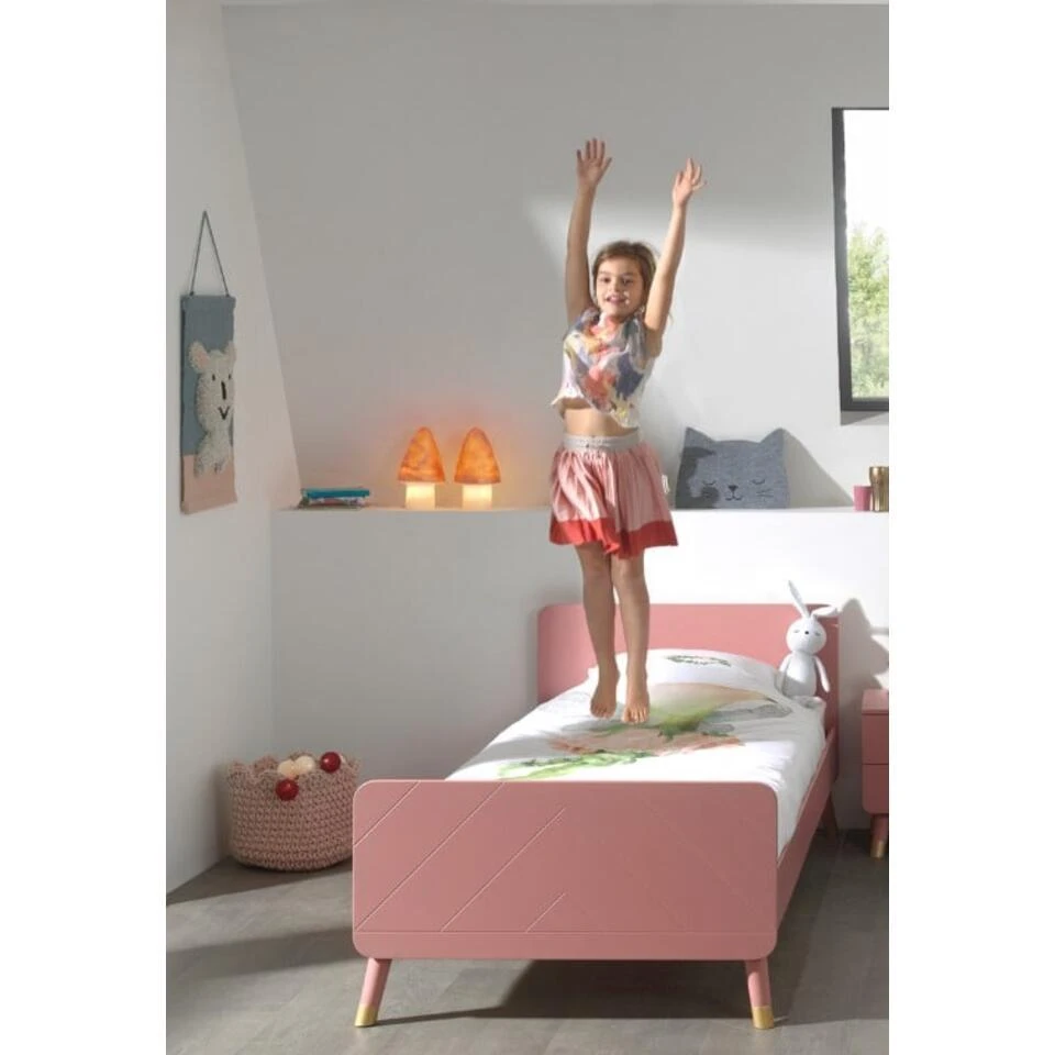 Bed Billy 90x200 - Roze 8 Bed Billy 90x200 - Roze - Afbeelding 6