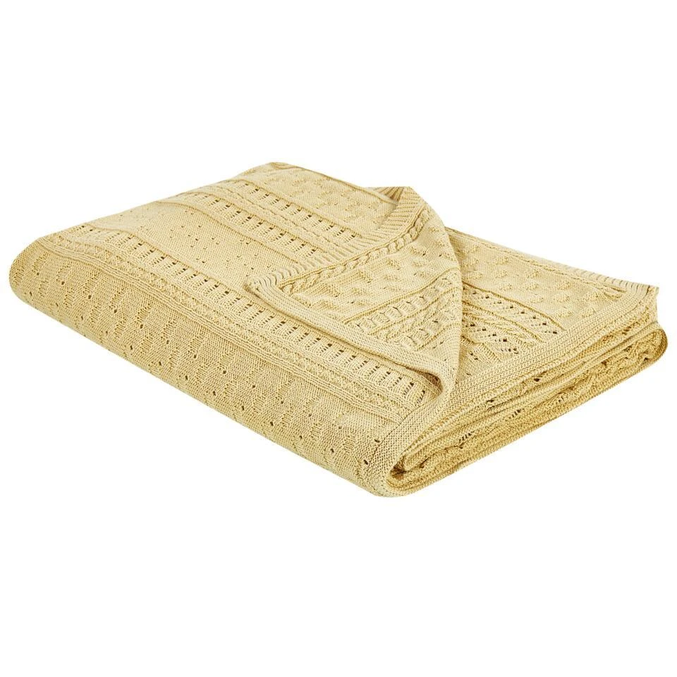 DAULET - Bedsprei - Geel - 150 X 200 Cm - Katoen 7 DAULET - Bedsprei - Geel - 150 X 200 Cm - Katoen - Afbeelding 5